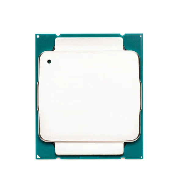 Computer processor CPU isolated on white background — Stock Photo, Image