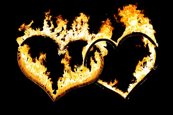 Twee Hearts of Fire — Stockfoto