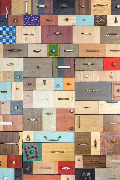 Various little colorful drawers — Stock Photo, Image