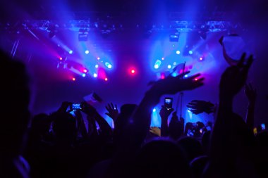 Eğleniyor bir konserinde Kalabalığı eğlendirmekten.