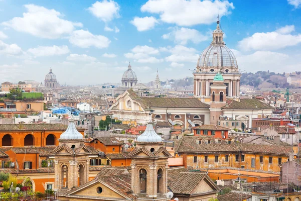 Rome Panoramic view from Viale Della Trinita dei Monti. — Stock Photo, Image