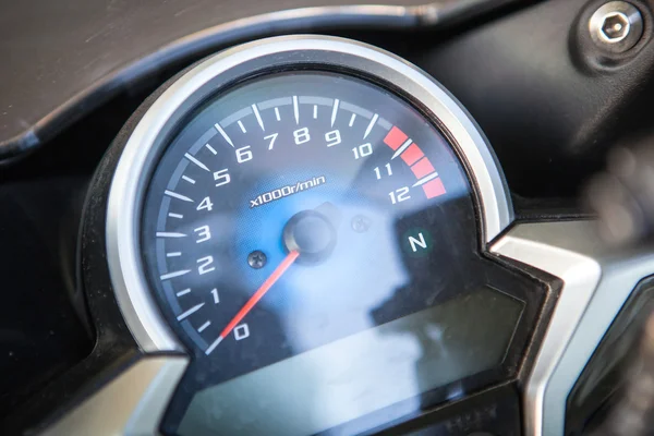 This is motorcycle dashboard closeup. — Stock Photo, Image