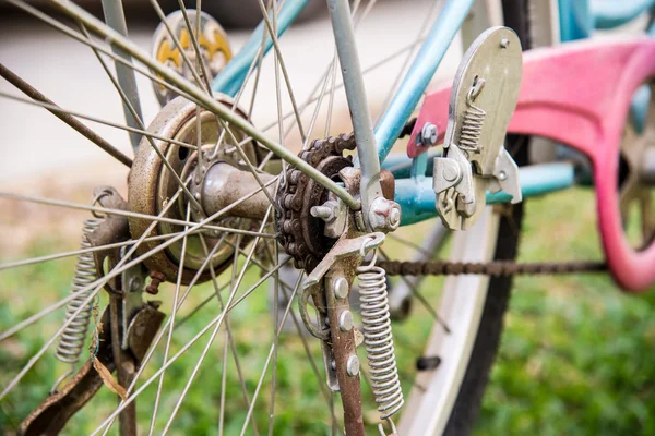 Régi kerékpár-rész. — Stock Fotó