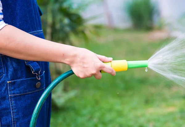 Watering the garden. — Stock Photo, Image