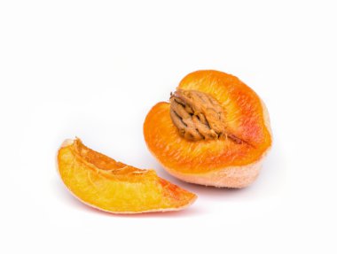 Şeftali meyve izole.