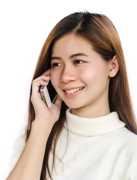 Woman with smartphone. — Stock Photo, Image