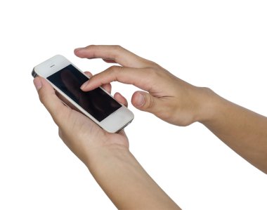 Akıllı telefonlu kadın..