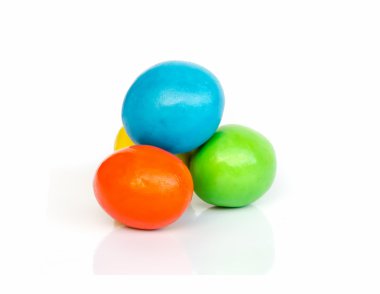 renkli Çikolata kaplamalı şeker.