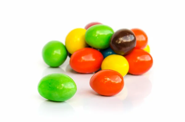 Bunte Schokolade überzogene Bonbons. — Stockfoto