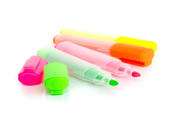 Färgglada markörer pennor. — Stockfoto