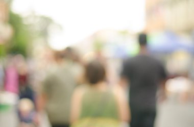 Soyut bulanık insanlar.