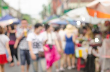 Soyut bulanık insanlar.