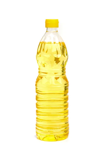 Бутылка подсолнечного масла . — стоковое фото