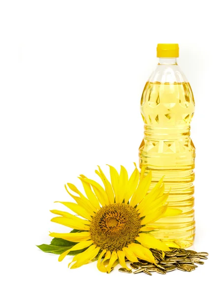 Sonnenblumenöl. — Stockfoto