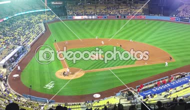Los Angeles Dodger Stadyumu oyun, ağır çekim
