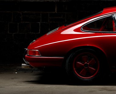 Aachen, Almanya, 16 Ağustos 2013: Studioshot tarihi bir Porsche 911