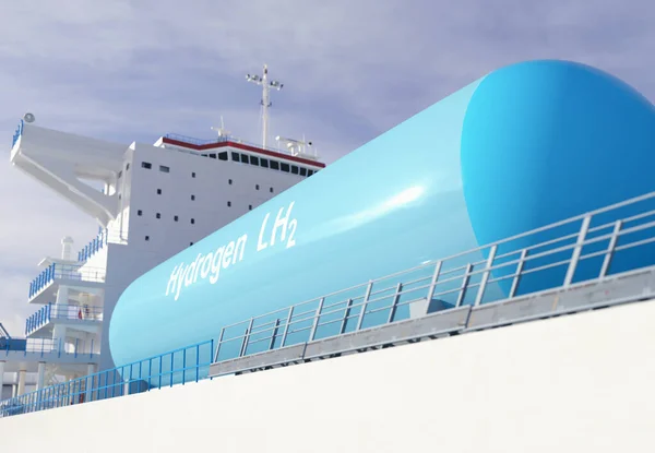 Liqiud Energia Renovável Hidrogênio Embarcação Gás Hidrogênio Lh2 Para Transporte — Fotografia de Stock