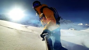 adam snowboard sürme