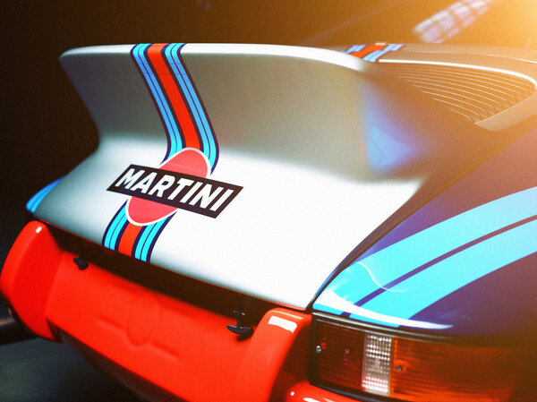 Colorful Porsche automobile