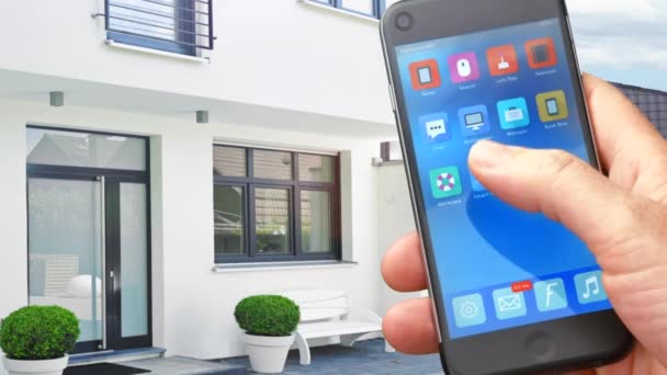 Man using his smartphone — Stock Footage Man using his smartphone Stock Video