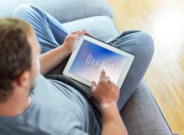 Li-Fi High Speed Wireless connection — Stock Photo, Image