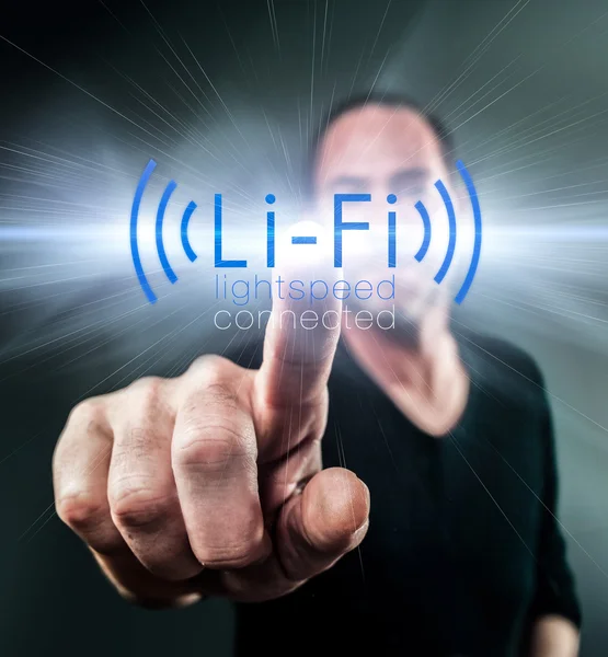 Li-Fi High Speed Wireless connection — Stock Photo, Image