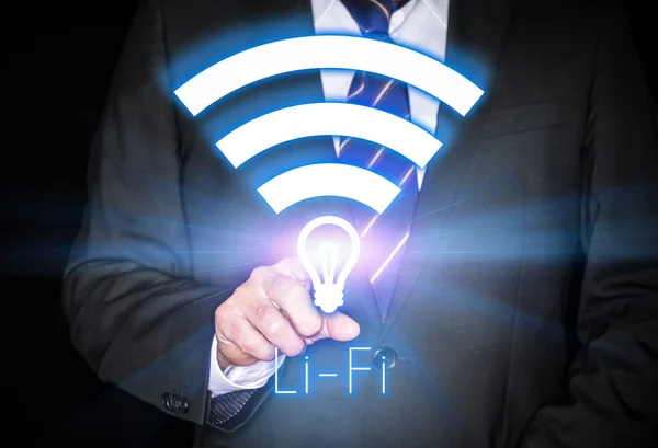 Li-Fi High Speed Wireless connection — Stock Photo, Image