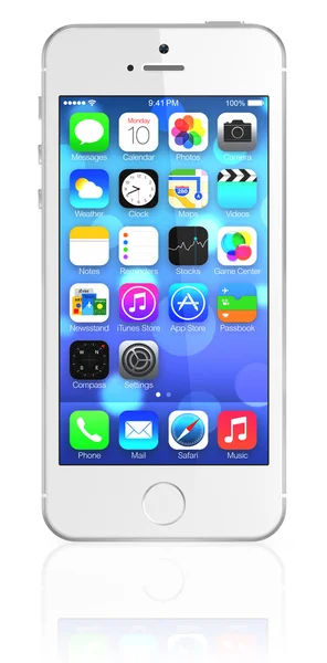 Nieuwe apple zilveren iphone 5s — Stockfoto