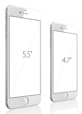 Apple iphone 6 artı ve iphone 6 gümüş