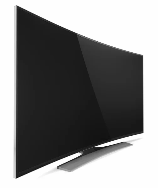 UHD Smart Tv com tela curva — Fotografia de Stock