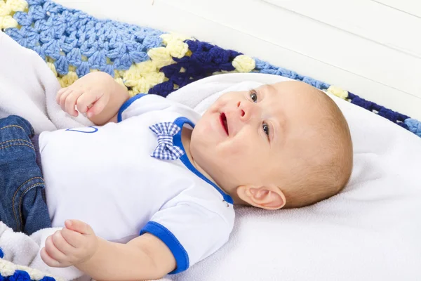Baby boy laughing — Stock Photo, Image