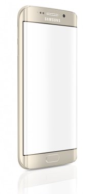 Altın Platin Samsung Galaxy S6 kenar boş ekran ile