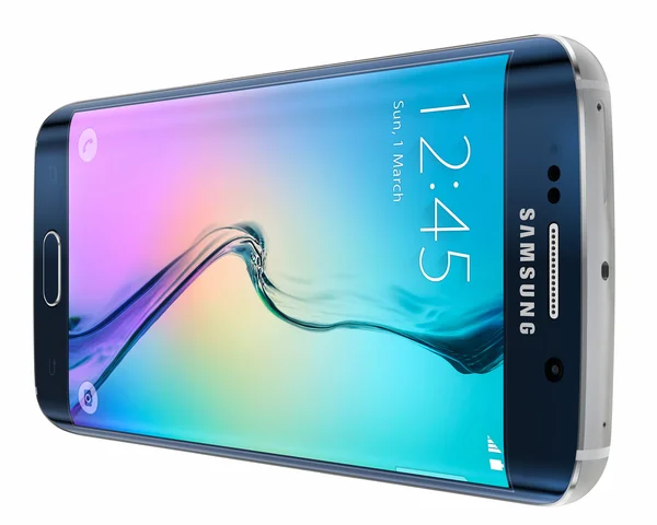 Czarny szafir Samsung Galaxy S6 krawędzi — Zdjęcie stockowe