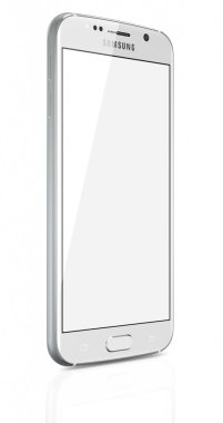 Beyaz İnci Samsung Galaxy S6 boş ekran ile