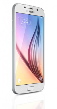 White Pearl Samsung Galaxy S6  clipart