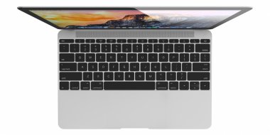 Yeni gümüş Macbook Air