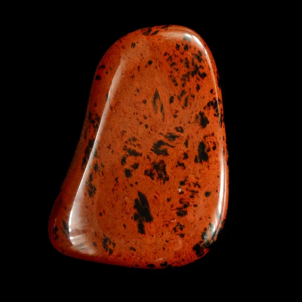 Червоного дерева обсидіану дорогоцінний камінь — стокове фото