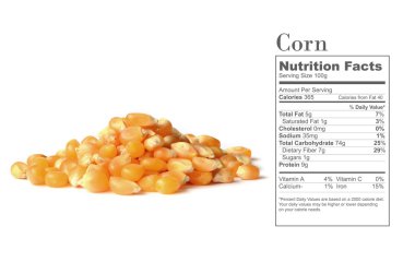 Mısır taneleri yakın çekim