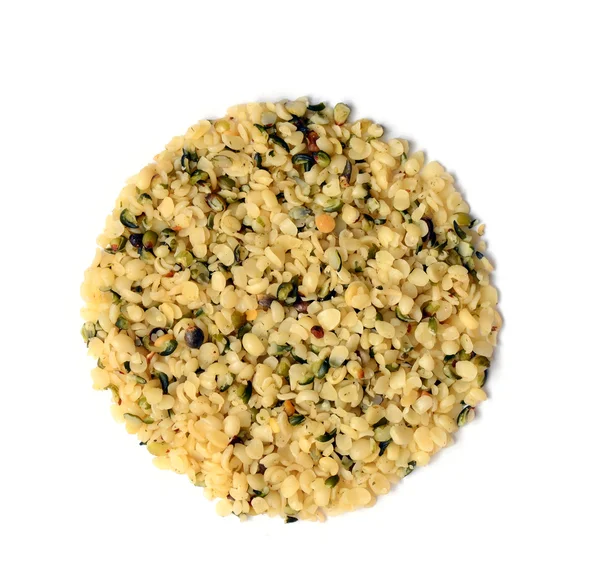 Shelled hemp seeds — Stock Photo, Image