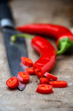 Kırmızı acı biber.