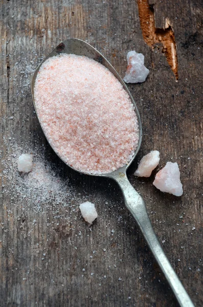 Himalayan rosa kristall salt — Stockfoto