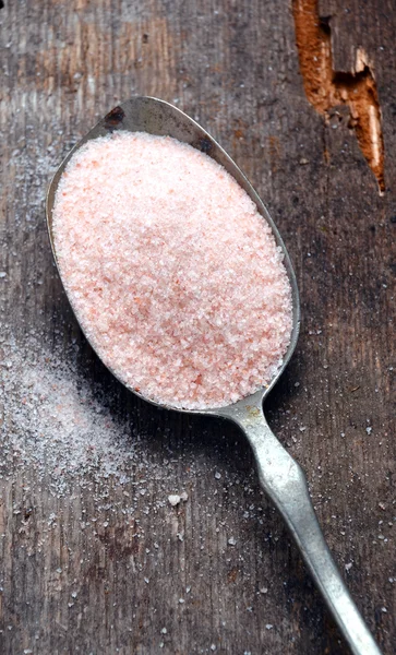 Himalayan rosa kristall salt — Stockfoto