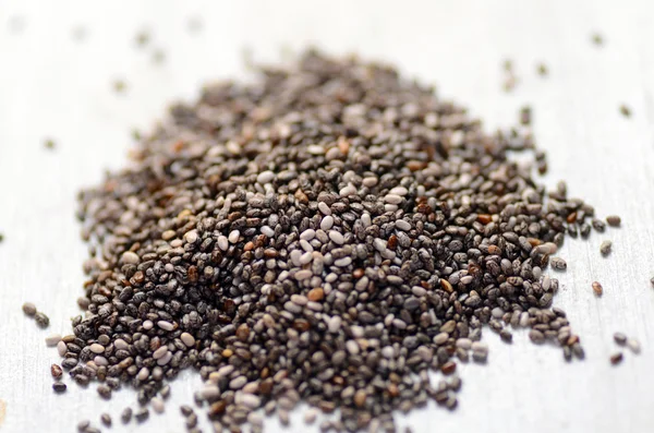 Raw organic chia seeds — Stock Photo, Image