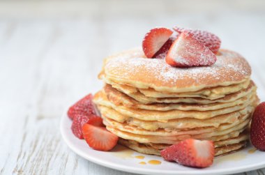 taze hazırlanmış geleneksel krep yığını