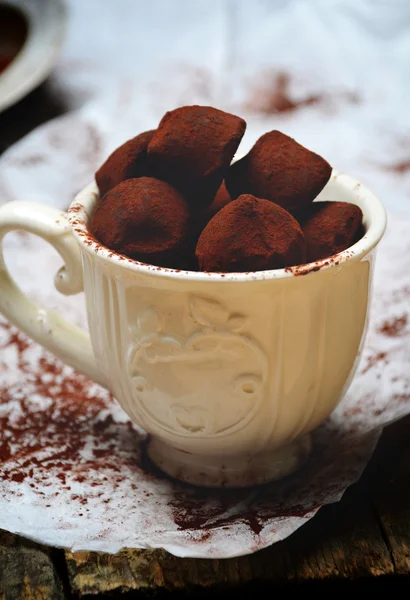 Bonbons au chocolat à la truffe — Photo