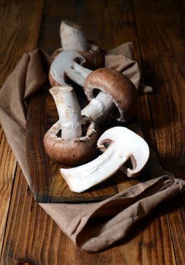 Kahverengi şampiyon mantarları