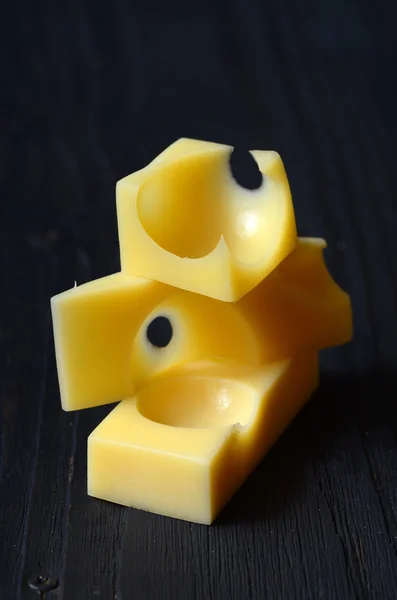 Rebanadas de queso emmental — Foto de Stock