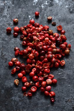 Pembe peppercorns yakın çekim