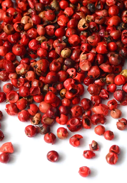 Pembe peppercorns yakın çekim — Stok fotoğraf