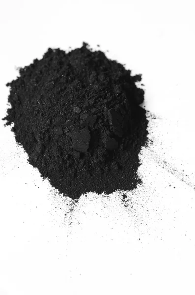 Activated charcoal powder — Stock Photo, Image